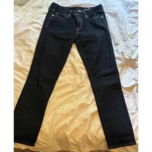 Gap 1969 Always Skinny Jeans Womens Blue Dark Wash Stretch Denim